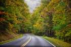 USA-Virginia-Shenandoah National Park-fall color along Skyline Drive Art Print
